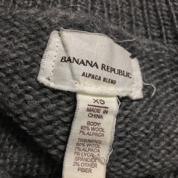 Banana Republic Gray Wool Alpaca Cardigan - Picture 5 of 5